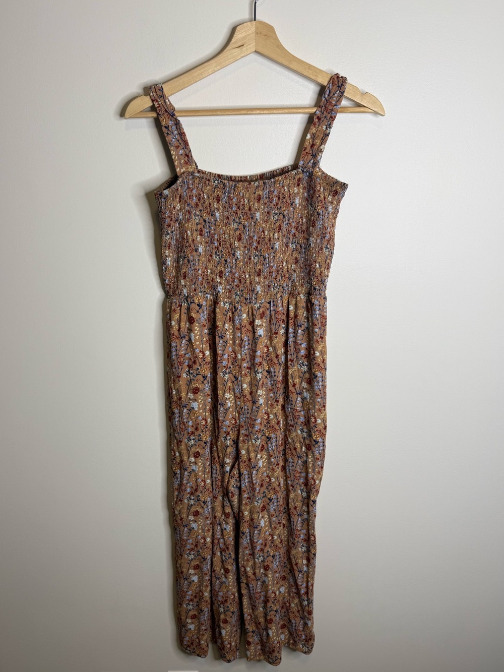 Aritzia Wilfred Chianti Jumpsuit brown floral size XL